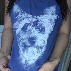 Guess LA Yorkie Dog Tank Top